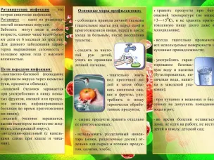 Памятка по профилактике ротавирусной инфекции, норовирусной инфекция